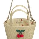 Häkel-Korbhandtasche Kirschen 4