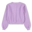 Feine Mädchen-Strickjacke einfarbig 3