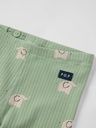 Gerippte Babyhose mit Elefanten-Print 2