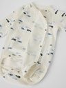 Baby-Wickelbody mit Fisch-Print 3