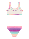 Sportliches Mädchen Bikini bunt 2