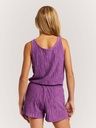 Ärmelloser Mädchen-Playsuit in Frotteeoptik 4
