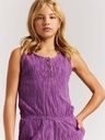Ärmelloser Mädchen-Playsuit in Frotteeoptik 5
