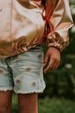 Mädchen-Jeansshorts mit Blumenstickerei 3