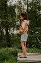 Mädchen-Jeansshorts mit Blumenstickerei 4