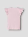 Mädchen Rippe Shirt mit Rüschenärmel 3