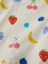 Kurzarm-Mädchenkleid mit Früchte-Print 4