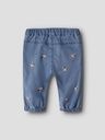 Weiche Babyjeans mit Bluemlistickerei 3