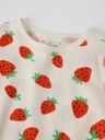 Mädchen Nachthemd kurzarm Erdbeeren 2