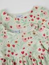 Kurzarm-Mädchenkleid mit Erdbeeren-Print 4