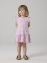 Mädchen Kurzarm Kleid AOP Tulpen 4