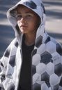 Jungen Kapuzenjacke mit Fussball-Print 8