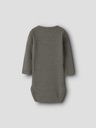 Baby Langarmbody Uni Rippe 2