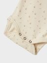 Langarmbody Rippe mit Blümchen 3