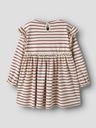 Mädchen Langarm Kleid Gestreift 2