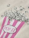 Mädchen Sweatshirt Popcorn Druck 3