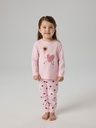 Mädchen Pyjama mit Herzdruck 2