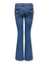 Mädchen Jeans Tiefer Bund Gesässtaschen 2