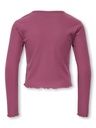 Mädchen Langarmshirt mit welligem Abschluss 2