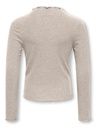 Mädchen Langarmshirt meliert 2