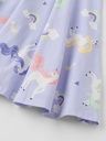 Langärmliges Mädchenkleid Einhornmotiv 3