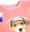 Mädchen Langarmshirt mit Hunde-Tennismotiv 2