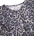 Mädchen Langarmkleid mit Leo-Print 3