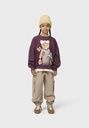 Sweatshirt Mädchen mit Tiger-Print 2