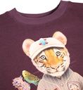 Sweatshirt Mädchen mit Tiger-Print 3