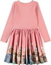 Langarm Mädchenkleid mit sportlichem Tier-Print 3