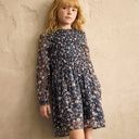 Geblümtes Mädchen-Langarmkleid 3