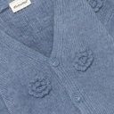 Mädchen-Strickjacke Blumenapplikation 4