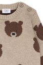 Baby Strickpullover mit Bärjacquard 3
