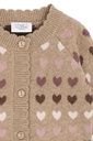 Baby Strickjacke mit Herzjacquard 3