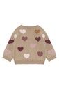 Baby Strickjacke mit Herzjacquard 2