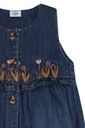 Denim Overall mit Blumenstickerei 3