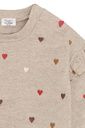 Mädchen Sweatshirt mit Herzstickerei 3