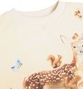 Sweatshirt Mädchen mit Reh-Print 2