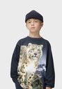 Knaben Langarmshirt mit Schneeleo-Print 2