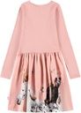Mädchen Langarmkleid mit Pferde-Print 3