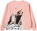 Mädchen Langarmshirt mit Tiermotiven 2