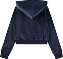 Mädchen Velour-Hoodie mit Zipper 4