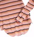 Rippstrick Mädchen-Langarmshirt mit Streifen 4