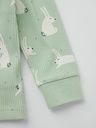 Geripptes Baby-Langarmshirt mit Hasenmotiv 3
