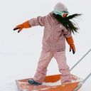 Wasserdichte, warme Kinder-Skijacke AOP 13