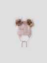 Gestrickte Babymütze Pompom 2