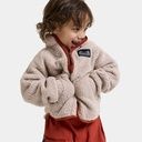 Flauschige Teddyfleece Jacke einfarbig 4