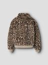 Kunstfelljacke mit Leoprint 2