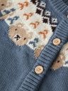 Baby Strickjacke Jacquard Bär 3