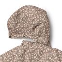 Taillerte wasserfeste Mädchen-Winterjacke geblümt 3